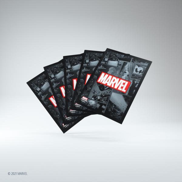 Gamegenic Marvel Champions Art Sleeves- Marvel Black (50 ct.)