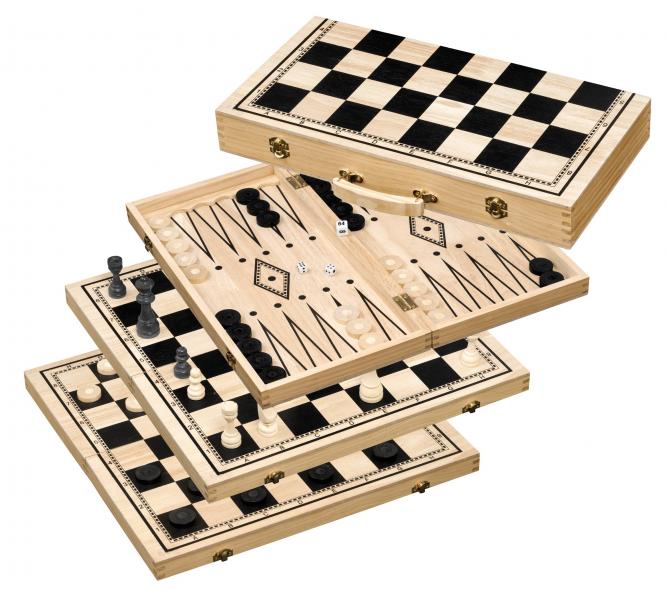 Philos Chess-Backgammon-Checkers Set: 2519