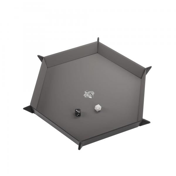 Magnetic Dice Tray Hexagonal: Black/Gray