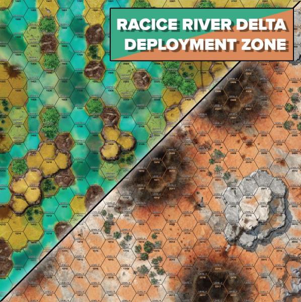 BattleTech Battle Mat: River Delta / Landing Zone [ Pre-order ]