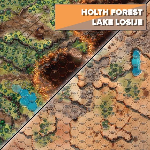 BattleTech Battle Mat: Holth Forst / Lake Losiije [ Pre-order ]