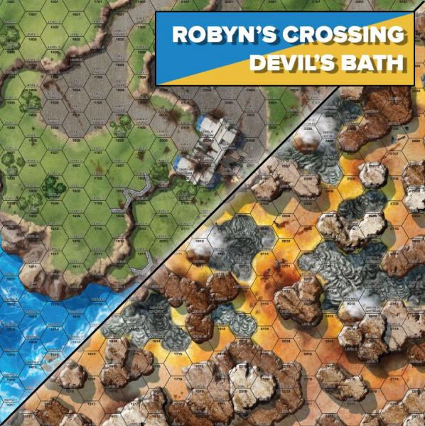 BattleTech Battle Mat: Robyns Crossing / Devils Bath [ Pre-order ]