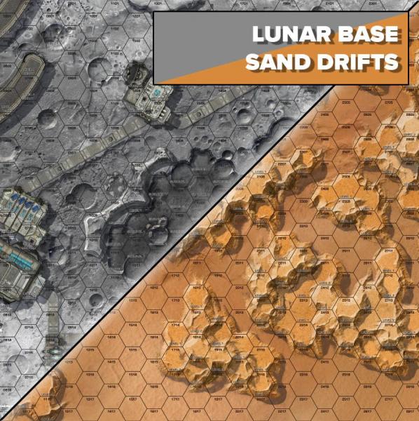 BattleTech Battle Mat: Lunar Base / Sand Drifts [ Pre-order ]