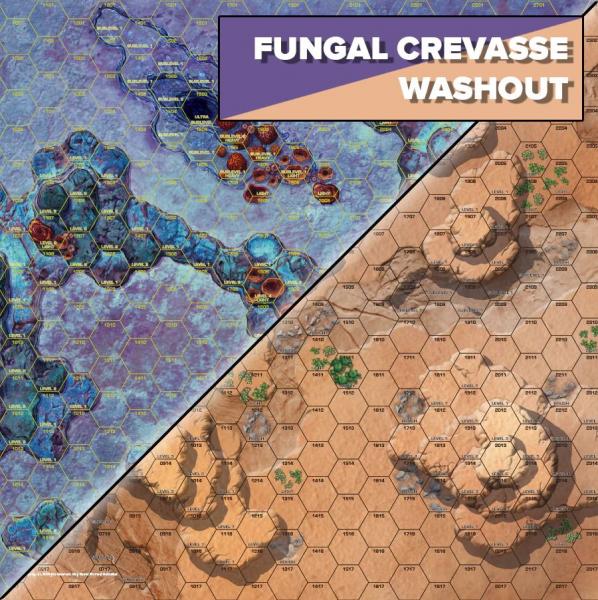 BattleTech Battle Mat: Fungal Crevasse / Washout [ Pre-order ]