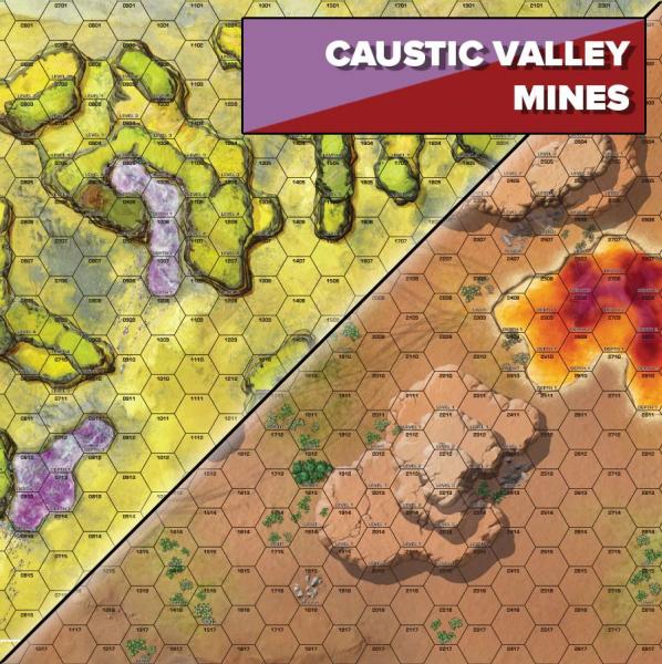 BattleTech Battle Mat: Caustic Valley / Mines [ Pre-order ]