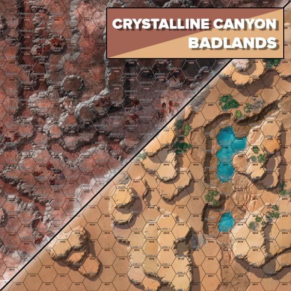 BattleTech Battle Mat: Crystalline Canyon / Badlands [ Pre-order ]