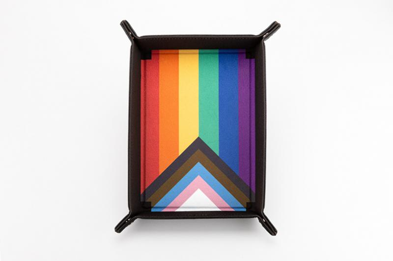 Pride Fold Up Velvet Dice Tray - Rainbow Flag: Gaymers Pride: FanRoll [ Pre-order ]