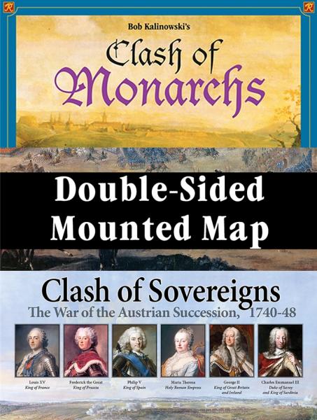 Clash of Sovereigns / Clash of Monarchs Mounted Map [ Pre-order ]