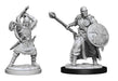 Human Barbarian Male: D&D Nolzur's Marvelous Unpainted Miniatures (W13)