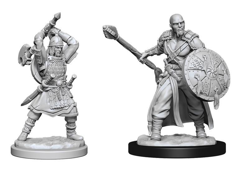 Human Barbarian Male: D&D Nolzur's Marvelous Unpainted Miniatures (W13)
