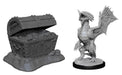 Bronze Dragon Wyrmling&Pile of SeaFound Treasure: D&D Nolzur's Marvelous Miniatures (W13)