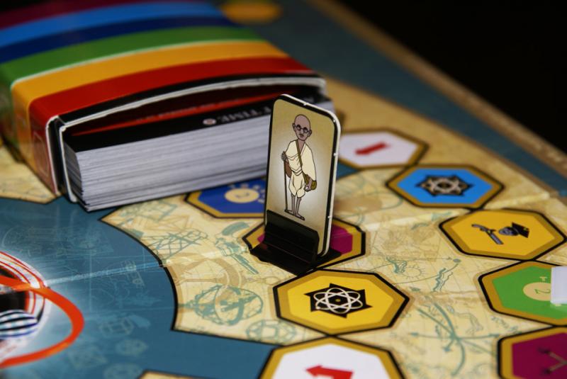 About Time board game close up of board
