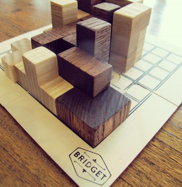 Bridget board game wooden blocks