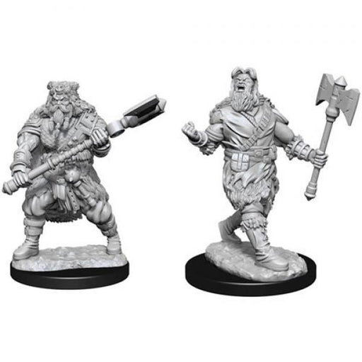Human Barbarian Male: D&D Nolzur's Marvelous Unpainted Miniatures (W14)