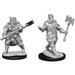 Human Barbarian Male: D&D Nolzur's Marvelous Unpainted Miniatures (W14)