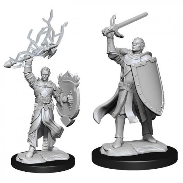 Half-Elf Paladin Male: D&D Nolzur's Marvelous Unpainted Miniatures (W14)