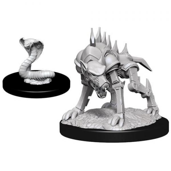 Iron Cobra & Iron Defender: D&D Nolzur's Marvelous Unpainted Miniatures (W14)