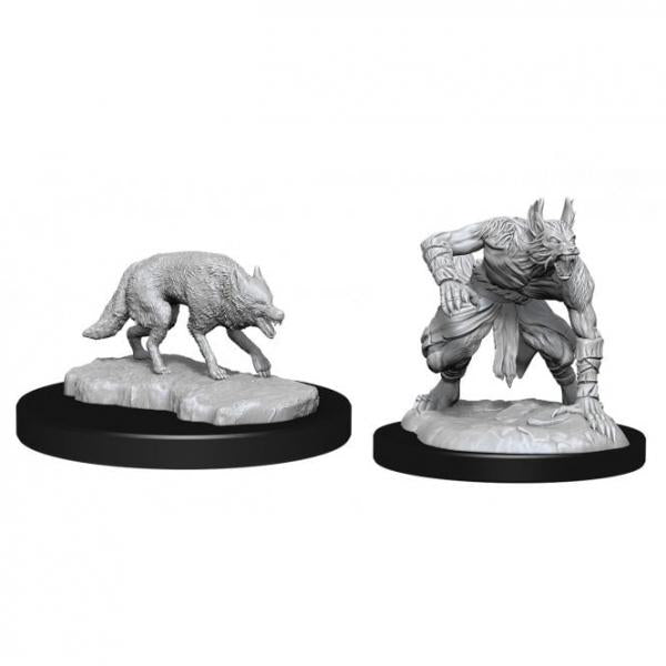 Jackalwere & Jackal: D&D Nolzur's Marvelous Unpainted Miniatures (W14)
