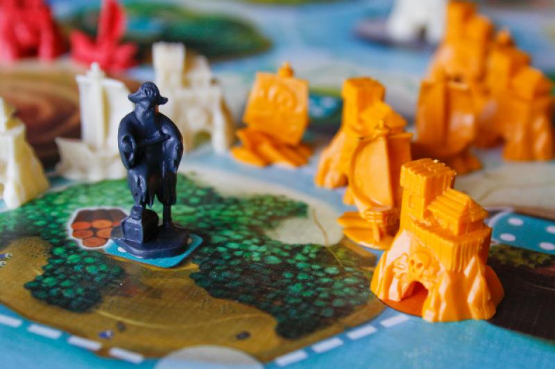 Catan Junior board game painted figures