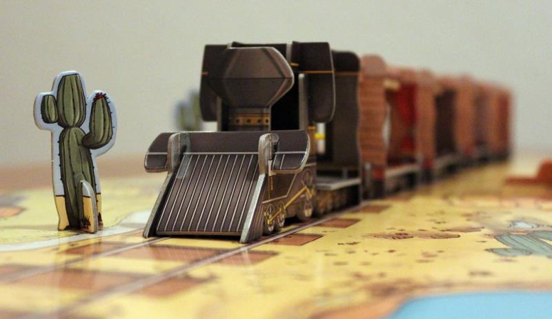 Colt Express board game 3D train