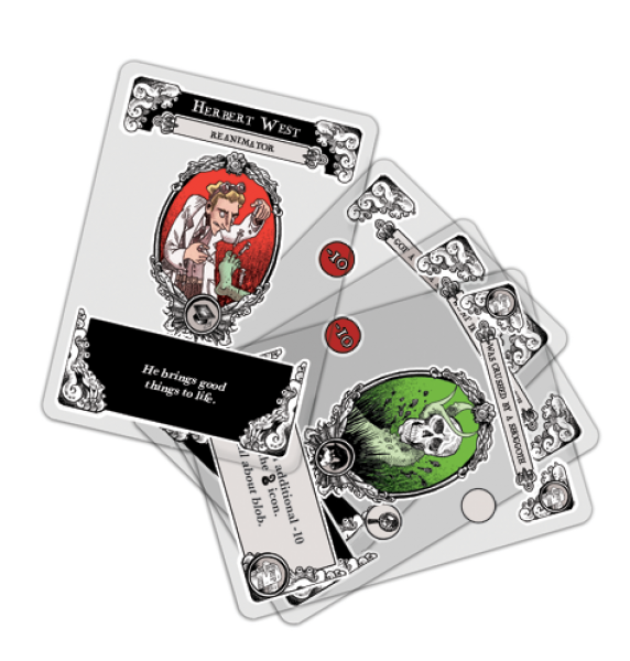 Cthulhu Gloom board game character cards