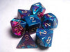 Poly Dice Set (7): Gemini Purple-Teal/Gold