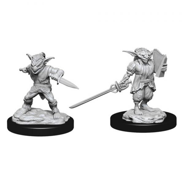 D&D Nolzur's Marvelous Unpainted Miniatures: Male Goblin Rogue & Female Goblin Bard (W15)