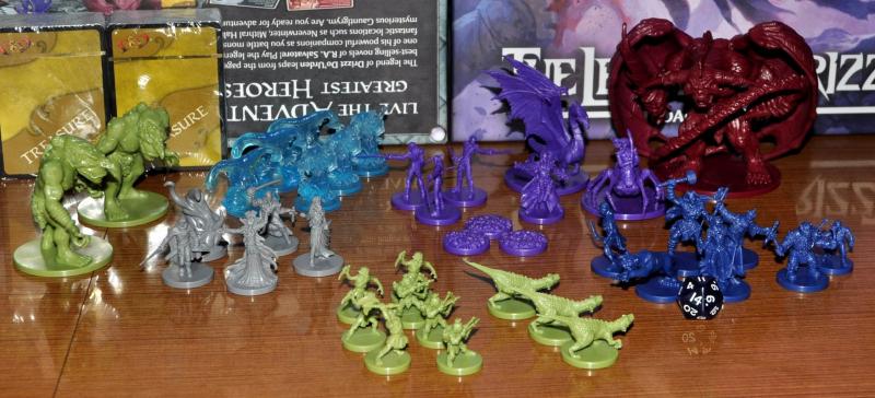 D&D Legend of Drizzt board game figures