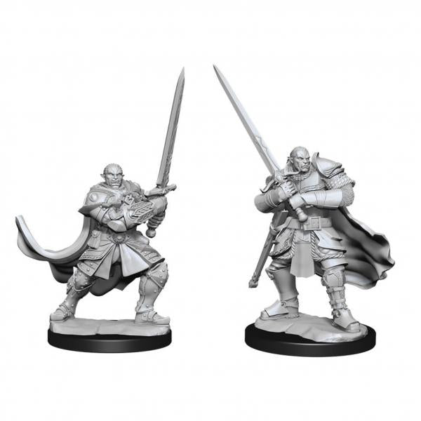 Half-Orc Paladin Male: D&D Nolzur's Marvelous Unpainted Miniatures (W15)