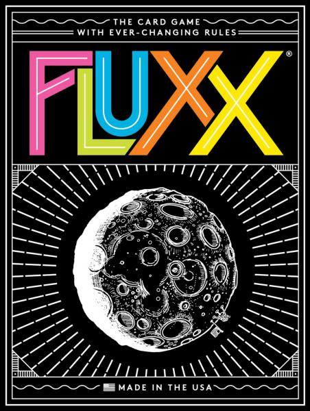 Fluxx 5.0 card game front of box photo