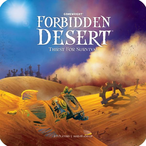 Forbidden Desert board game front of box