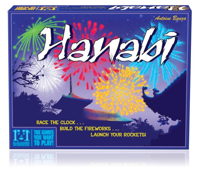 Hanabi board game front of box