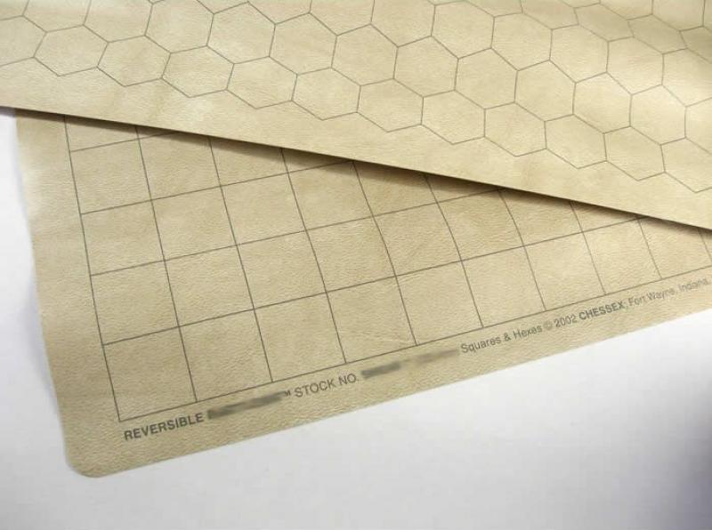 Chessex Reversible Battlemat 1" Squares & 1" Hexes