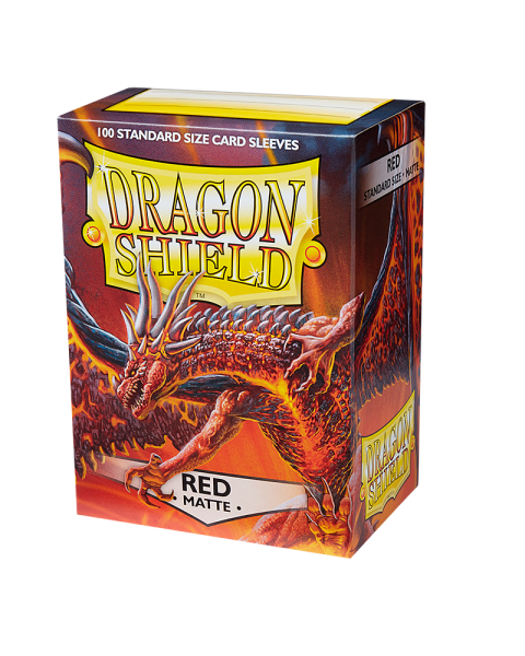 Dragon Shield Matte - Red (100 ct. in box)