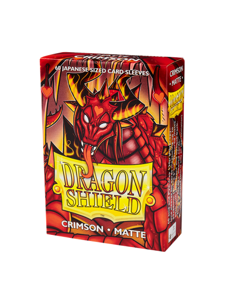 Dragon Shield Matte Japanese size - Crimson (60 ct. In box)