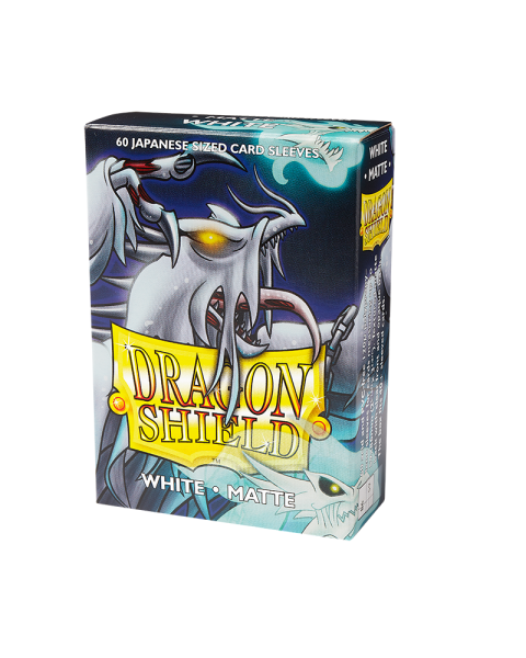 Dragon Shield Matte Japanese size - White (60 ct. In box)