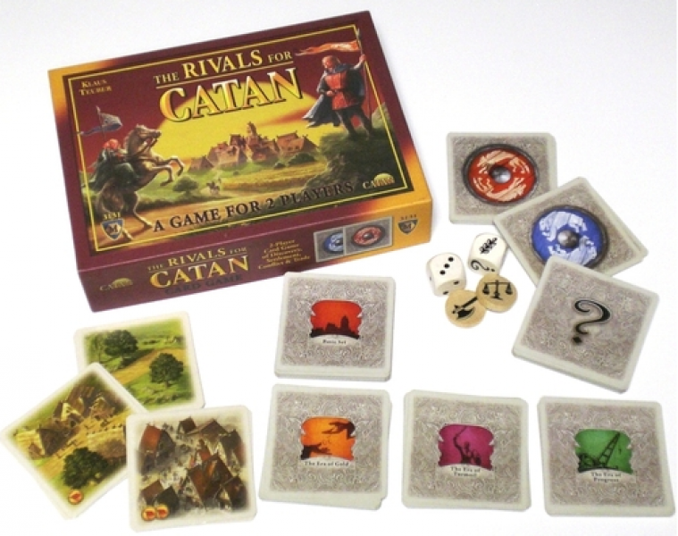 Rivals for Catan comes with some lovely components