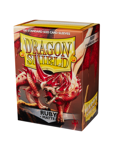 Dragon Shield Matte - Ruby (100 ct.) In Box