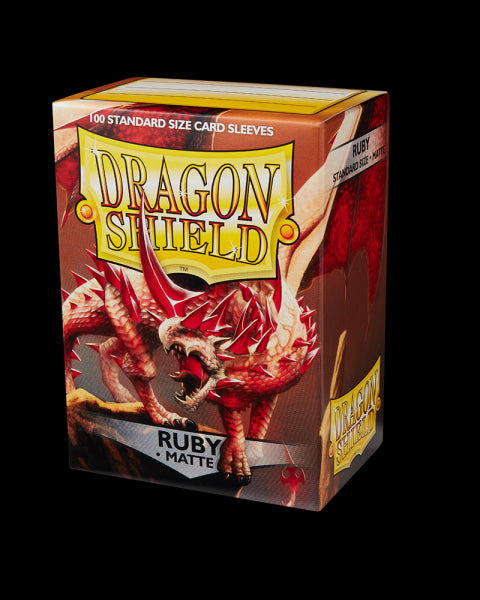 Dragon Shield Matte - Ruby (100 ct.) In Box