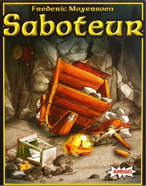 Saboteur board game front of box