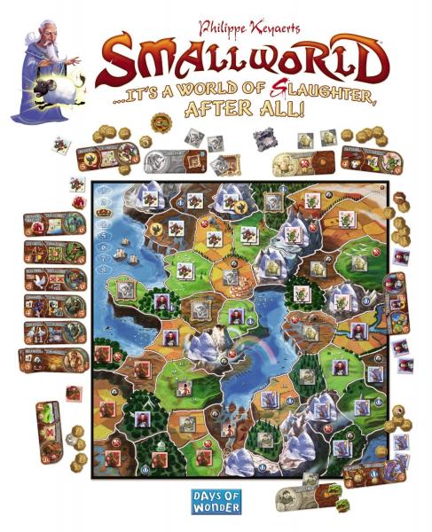Small World board game in action