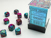 12mm D6 Dice Block (36): Gemini Purple-Teal/Gold