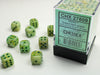 12mm D6 Dice Block (36): Marble Green/Dark Green