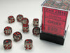 12mm D6 Dice Block (36): Trans. Smoke/Red