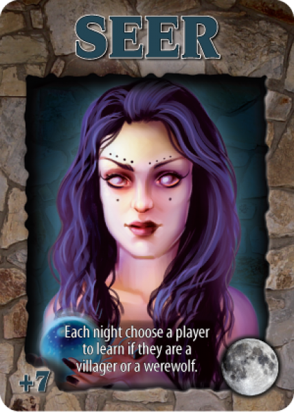 Ultimate Werewolf board game Seer card