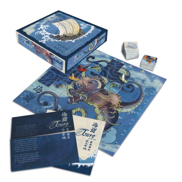 Tsuro of the Seas board game board and box
