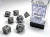 Poly Dice Set (7): Opaque Grey/Black