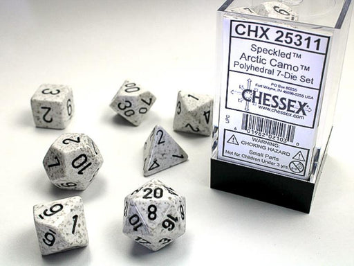 Poly Dice Set (7): Arctic Camo
