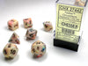 Poly Dice Set (7): Festive Circus/Black