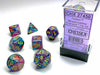 Poly Dice Set (7): Mosaic yellow